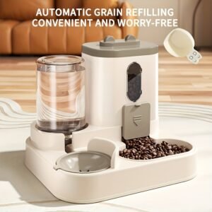 Smart 2-in-1 Automatic Cat Feeder & Water Dispenser – Precise Portions for Healthy, Happy Pets