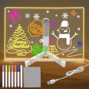 Erasable LED Message Board – USB Glowing Acrylic Memo Tablet