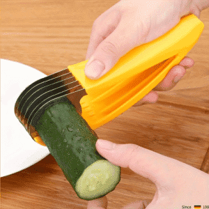 Stainless Steel Banana and Cucumber Slicer - Food Safe, Easy to Use, Ideal for Kitchen, BBQ, Camping, and Outdoor Cooking.