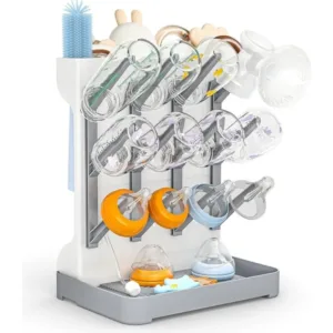 Space-Saving Baby Bottle Drying Rack 🍼 | Universal Vertical Dryer & Countertop Organizer ✨