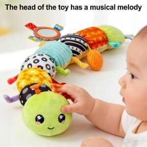 6-in-1 Musical Sensory Caterpillar | The Ultimate Tummy Time Companion for Newborns