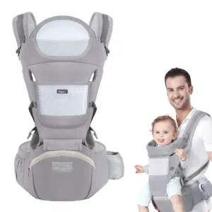 The Modern Parent: Multifunctional Kangaroo Bag & Waist Stool | 360° Comfort Carrier