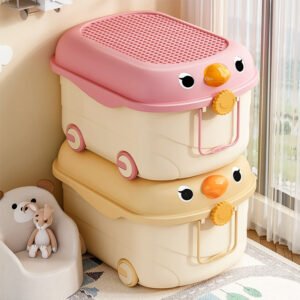 Cute & Mobile: Large Multi-Purpose Storage Chest 🏠✨